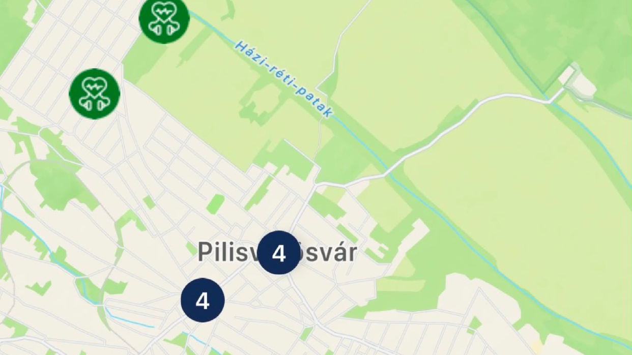 Életet menthet – már a Pilisvörösvár applikációban is megtalálhatók a városi defibrillátorok
