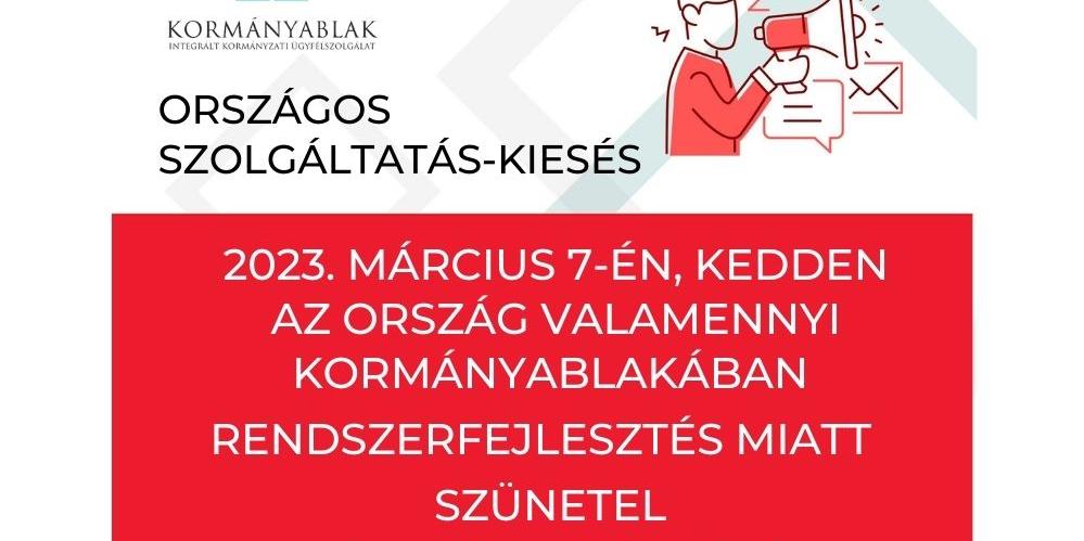 Korlátozott ügyintézés a Kormányablakban