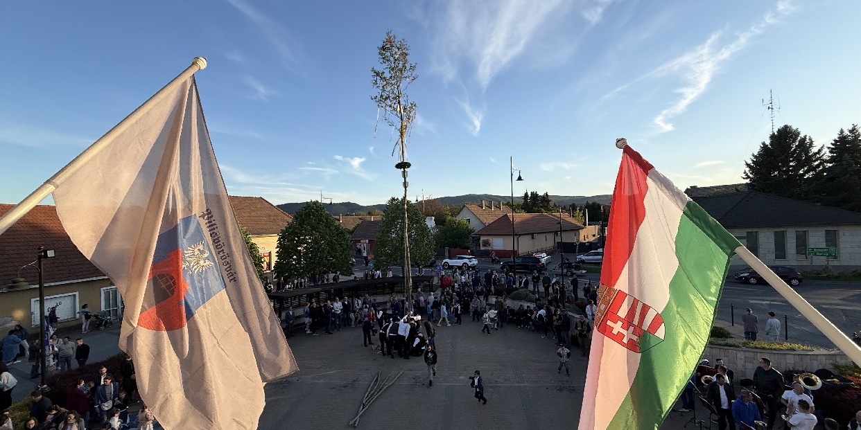 Májusfa a Fő téren