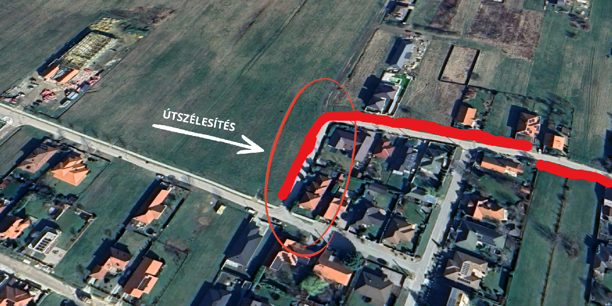 Járdaépítés és útszélesítés a Báthory utcában