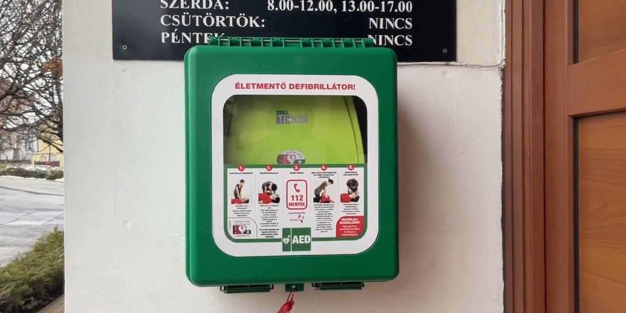 Defibrillátort kapott Pilisvörösvár