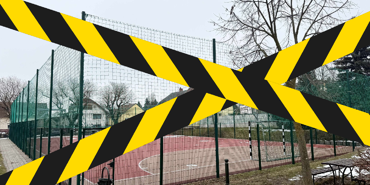 Ideiglenesen zárva a Hunyadi utcai sportpálya