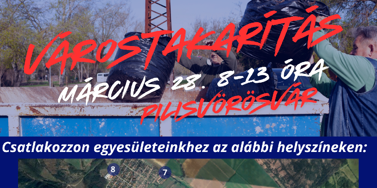 10 nap múlva VÁROSTAKARÍTÁS! – március 28-án várunk minden segítő kezet