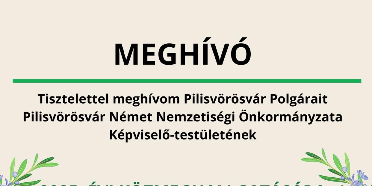 Közmeghallgatásra hív a Német Nemzetiségi Önkormányzat