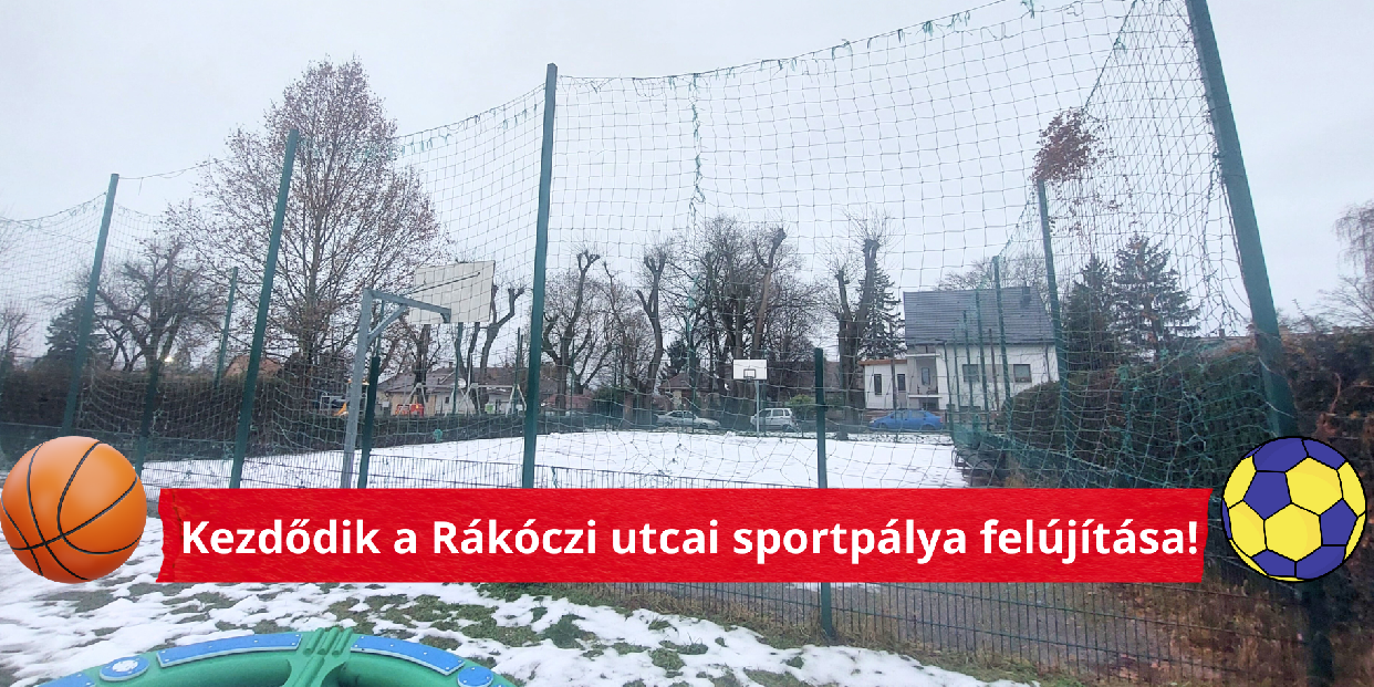 Kezdődik a Rákóczi utcai sportpálya felújítása