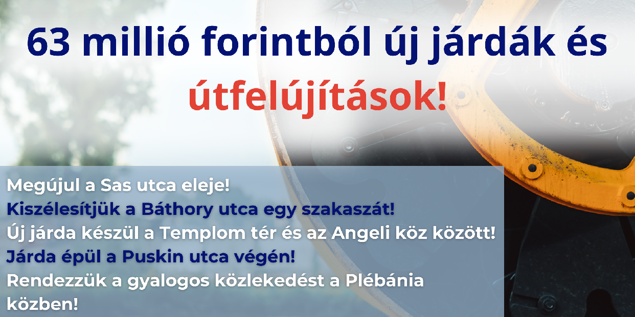 Útfelújítások és járdaépítések 2026-ban – megvannak az első konkrét lépések