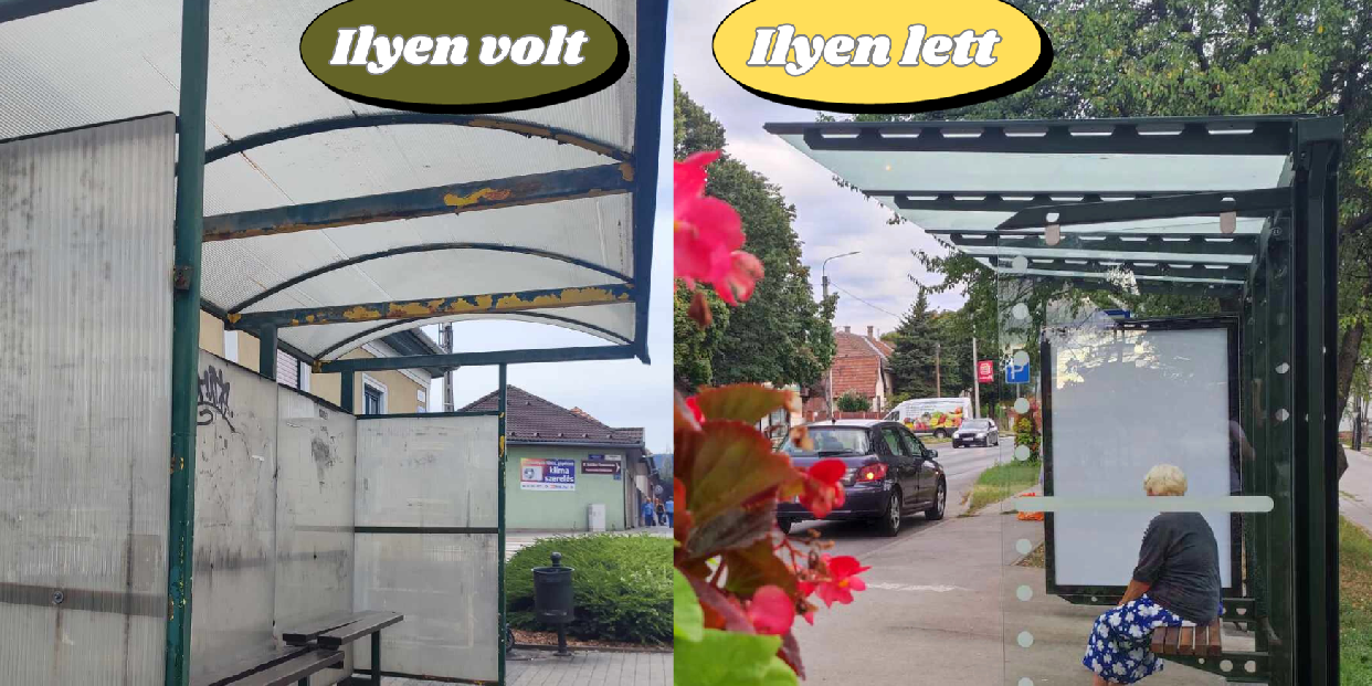 Ilyen volt-ilyen lett - elkészültek a buszvárók