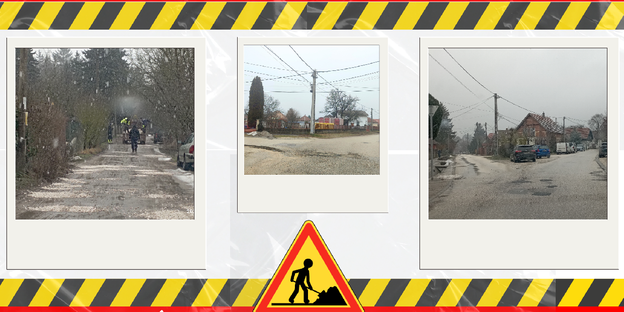 Útjavítások városszerte