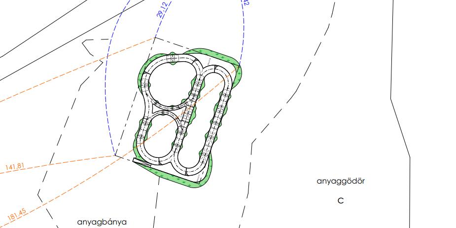 Nézze meg a vörösvári pumptrack pálya alaprajzát