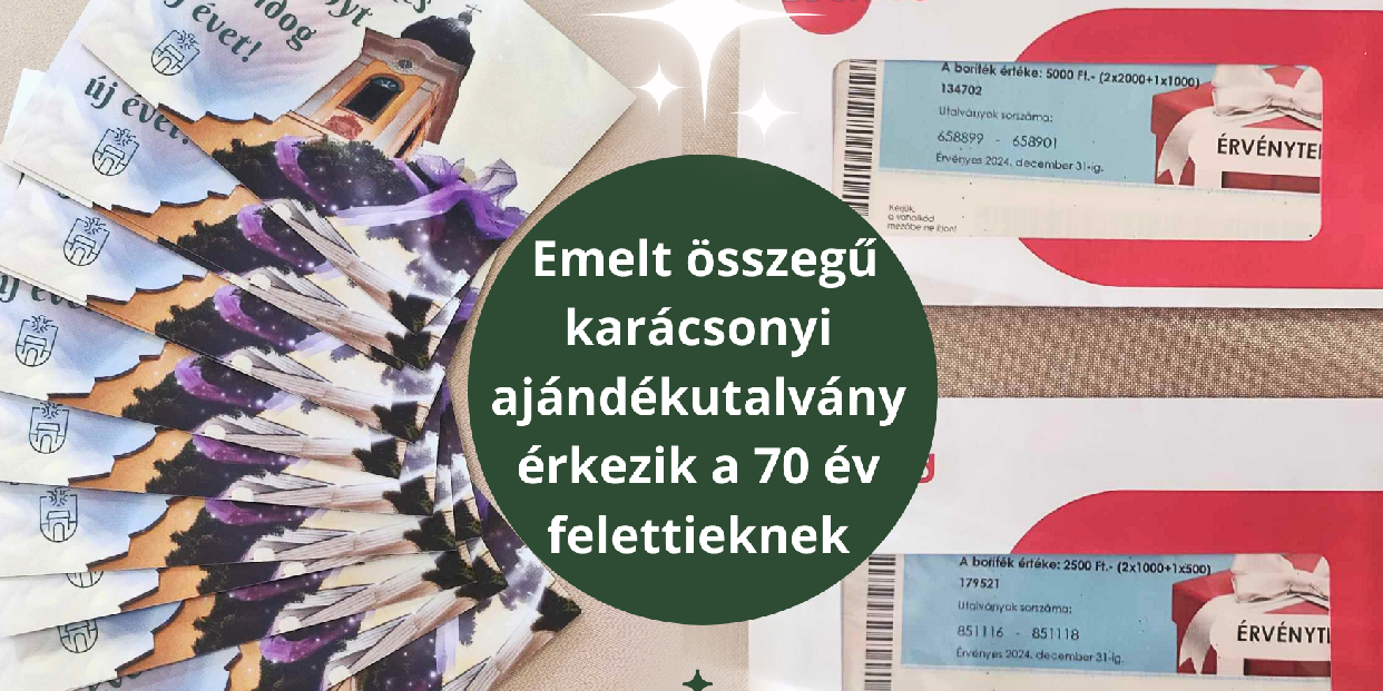 Hétvégén kezdődik az emelt összegű karácsonyi ajándékutalványok kézbesítése