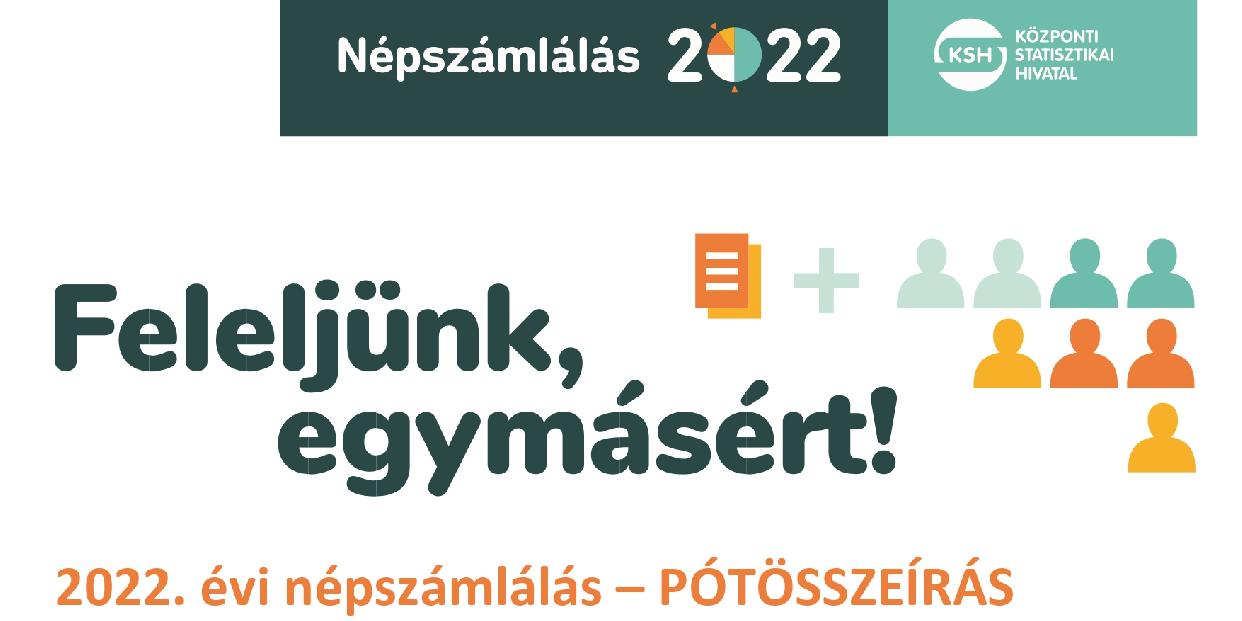 2022. évi népszámlálás - PÓTÖSSZEÍRÁS