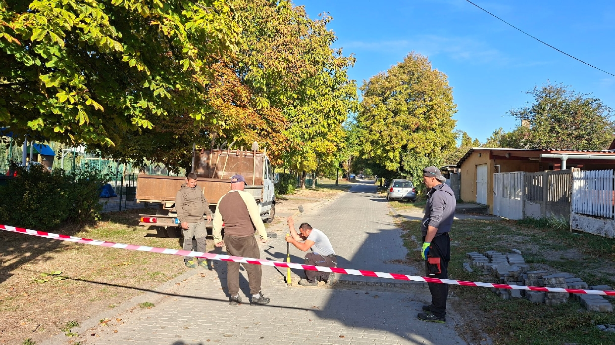 Burkolatjavítás a Lőcsei utcában