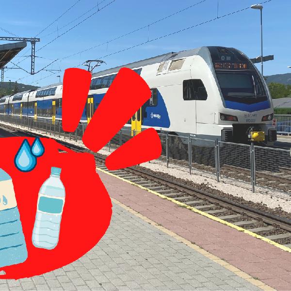 Vizet oszt a MÁV több pályaudvaron, vasútállomáson