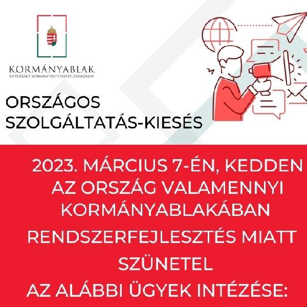 Korlátozott ügyintézés a Kormányablakban