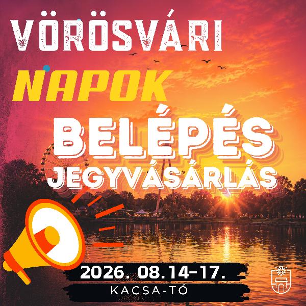 Fontos tudnivalók a Vörösvári Napok beléptetéséről