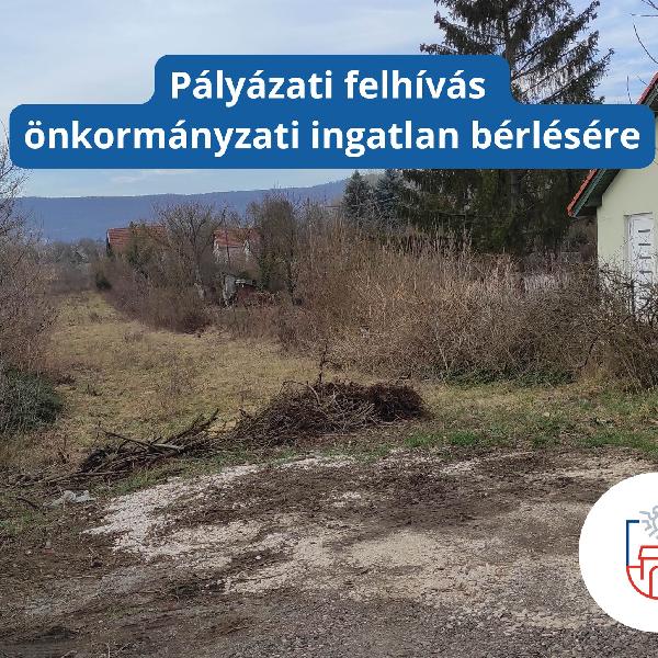 Pályázati felhívás Pilisvörösvár 7214 hrsz.-ú önkormányzati ingatlan bérleti jogára