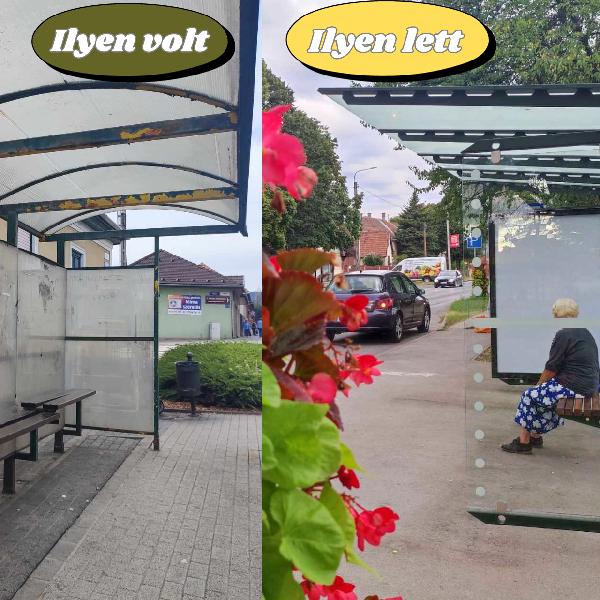 Ilyen volt-ilyen lett - elkészültek a buszvárók