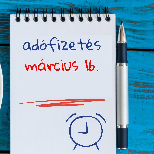 Ne feledjék, hogy a helyi adók első féléves befizetési határideje: 2026. március 16.