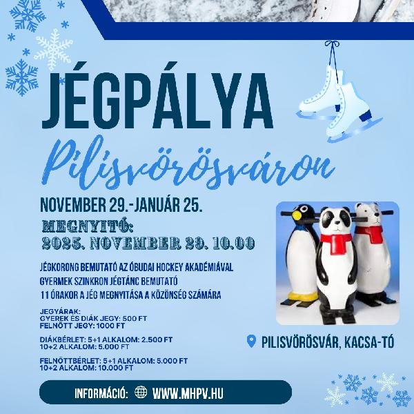 Most szombaton nyit a jégpálya Vörösváron