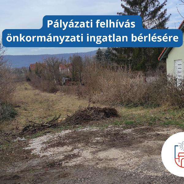 Pályázati kiírás önkormányzat tulajdonában lévő Pilisvörösvár 7214 hrsz-ú ingatlan bérleti jogának elnyerésére