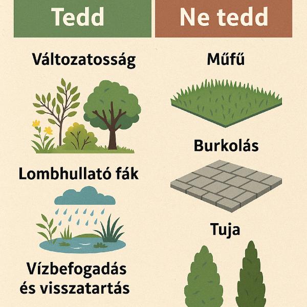 Tippek klímabarát kertek kialakításához