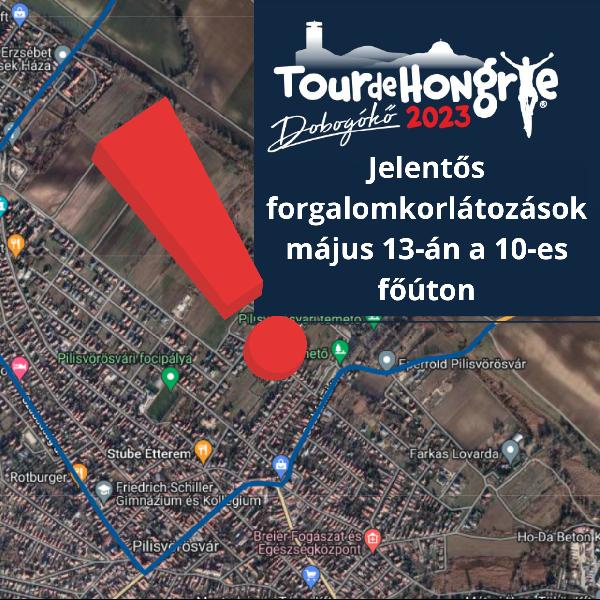 Jelentős forgalomkorlátozások a Tour de Hongrie kapcsán a 10-esen!