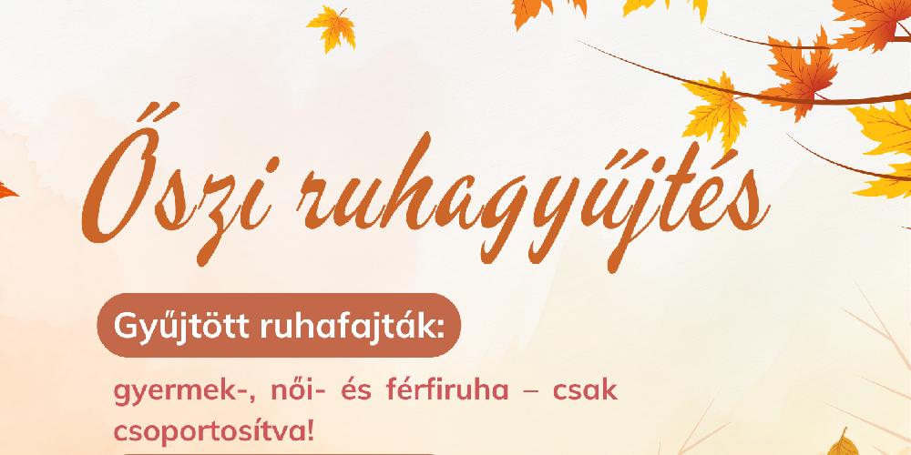 Őszi ruhagyűjtés