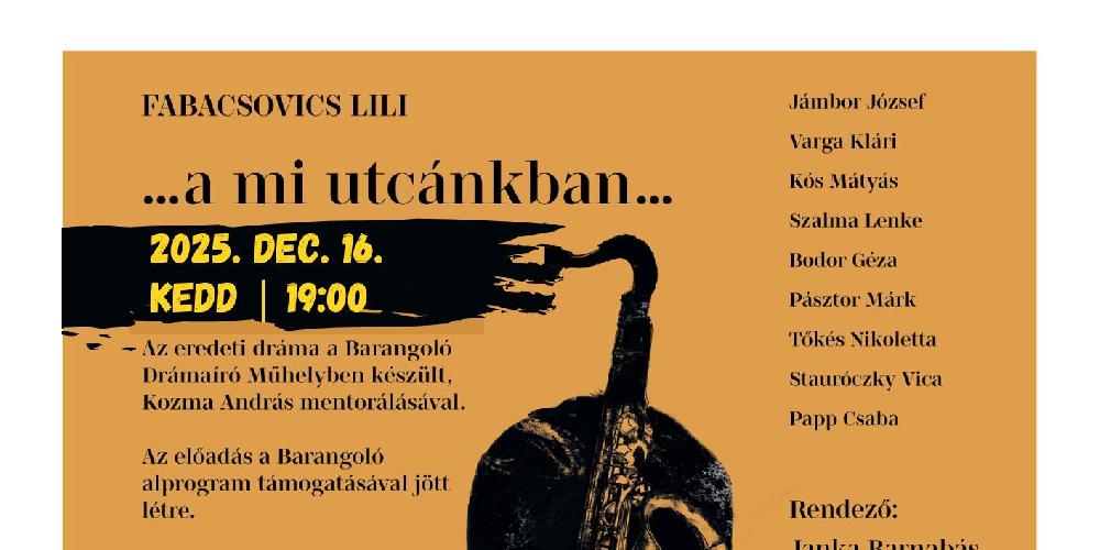 Színház: ...a mi kis falunk...