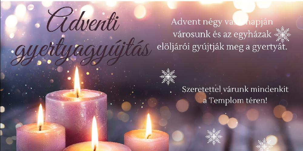 Adventi gyertyagyújtás